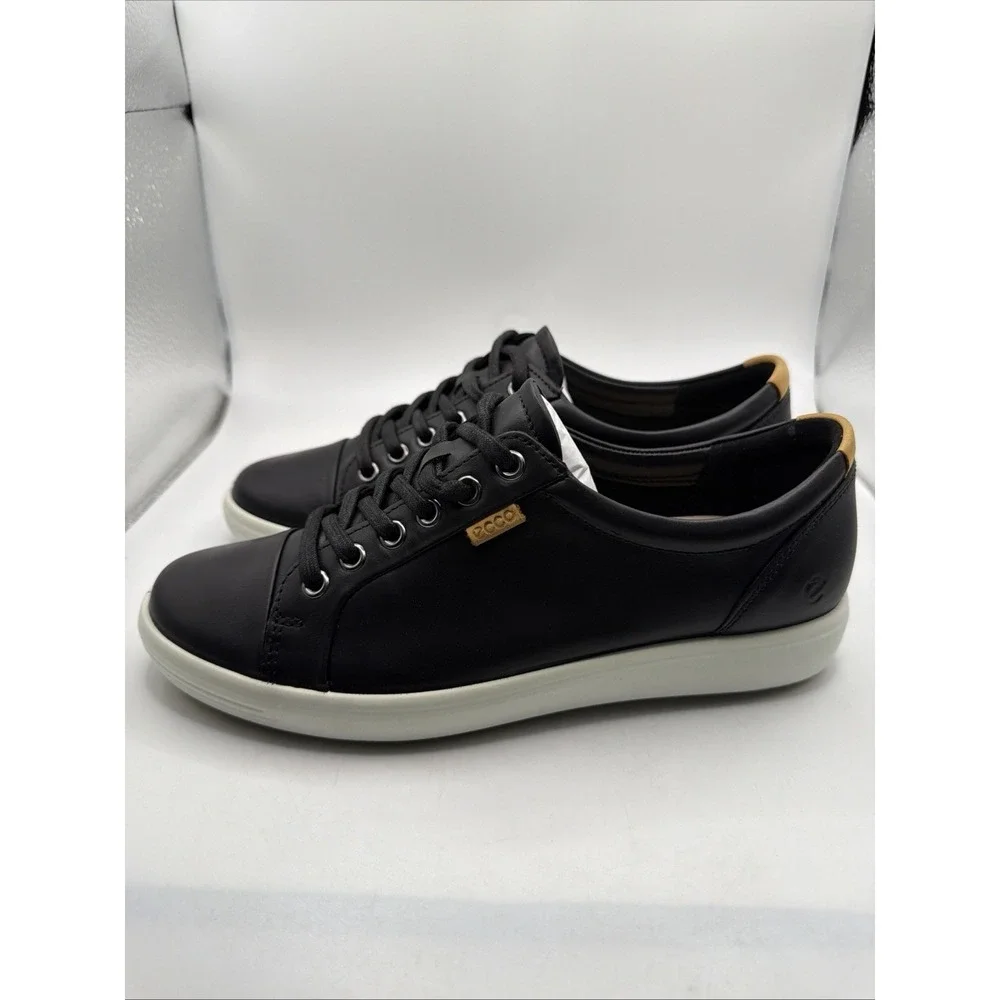 ECCO‎ Soft Men's Sneaker  Size 8-8.5 470794 01001 Black Brand New
